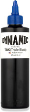 Dynamic Triple Black Tattoo Ink 8oz Professional Grade, Bold Color, Sterilized