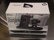 4-in-1 Wireless Charging Station, Alarm Clock Apple