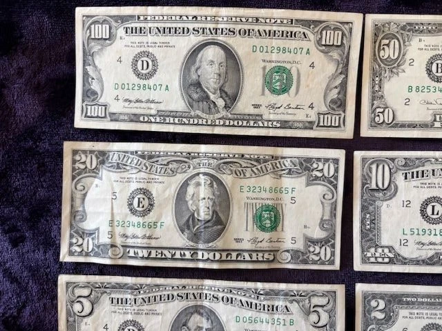 1990's $100 $50 $20 $10 $5 $2 $1 Dollar Bills - Image 2 of 4