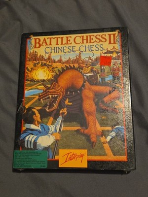 Battle Chess II Chinese Chess 1990 Interplay 3.5'' Floppy Vintage Retro PC Game