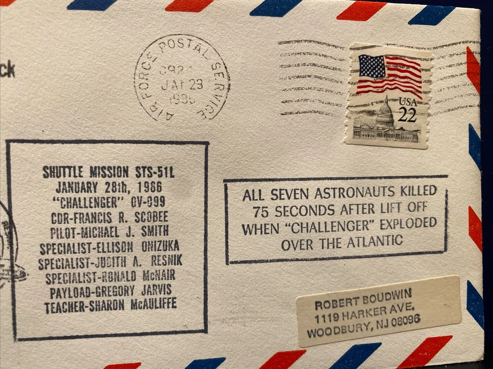 Shuttle STS-51L Challenger Disaster BAKER-NUNN SPACETRACK TRACKING 28 JAN 1986 - Image 3 of 4