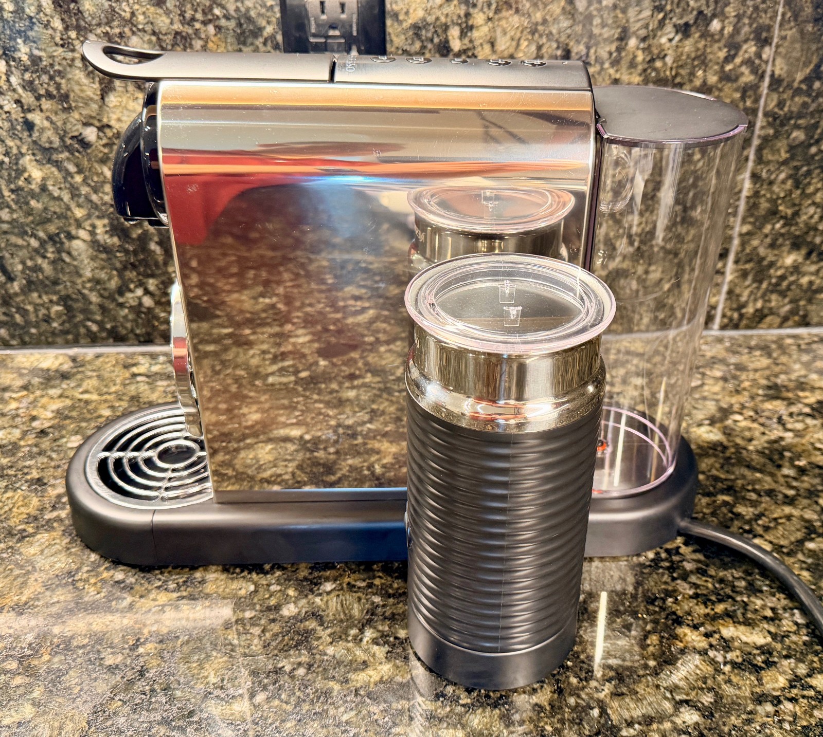 Nespresso CitiZ & Milk Espresso Machine Plus Milk Frother Stainless