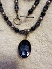 Swarovski Tanzanite Necklace Bracelet Pierced Earrings Set Handmade — photo 5