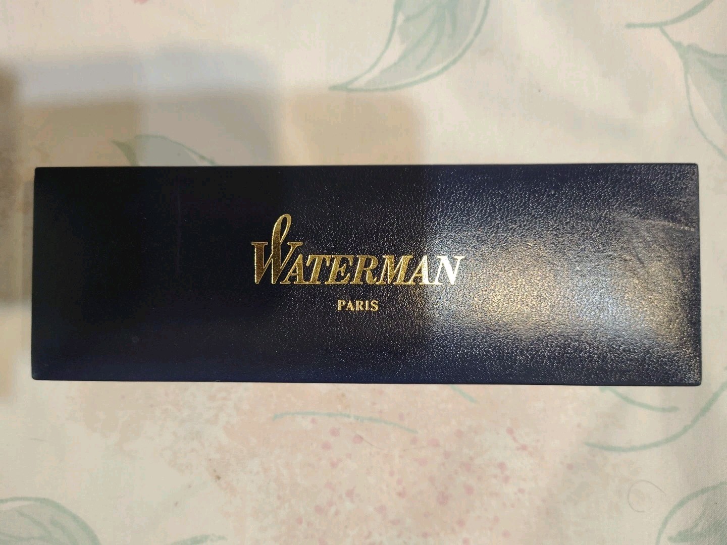 WATERMAN EXCLUSIVE BROWN MARBLE FOUNTAIN PEN WITH FINE 18K GOLD NIB FRANCE 