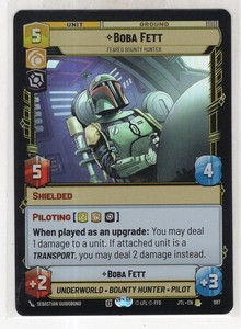 Star Wars Unlimited JTL Foil Card #687 Boba Fett