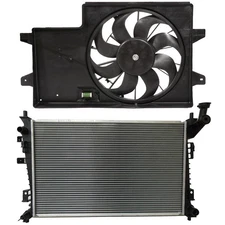 Engine Radiator and Cooling Fan Kit For Ford Focus 2008 2009 2010-2011