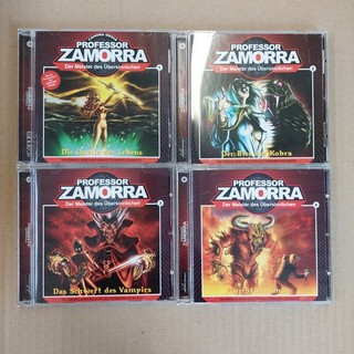 ⭐ Professor Zamorra Nr. 1 4 kpl. auf deutsch Canora media Hörbuch CDs Bastei