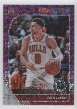 2019-20 Panini NBA Hoops Premium Stock Purple Disco Prizm Zach LaVine #25 k7p