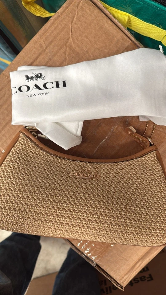 Mejor Oferta Bolso de Hombro Teri 2 Vías Bandolera Paja/Cuero Latte CR350 Foto 2 de 4