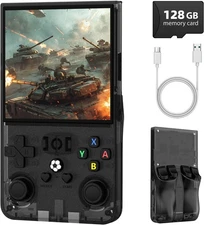 R36MAX Retro Handheld Game Console, 4.0 Inch IPS Screen Retro Gaming Console