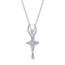 luomart Girls Necklace Ballerina Dance Recital Gifts for Women,Ballet Dancer ...
