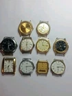 Joblot Of 10 Vintage Watches Sold As Spares Repairs Seiko Accurist Pulsar Used
