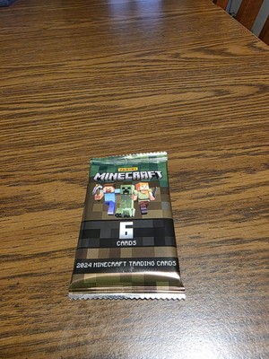 Minecraft 2024 Panini Trading Cards One New Sealed Pack 6 Cards 