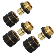 3/4 Inch Garden Hose Quick Connector Fittings, Easy Connector Fitting, Male a...