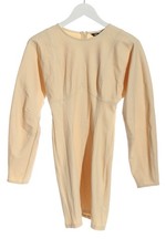 ZARA Abito a maniche lunghe Donna Abito Taglia IT 40 crema stile casual
