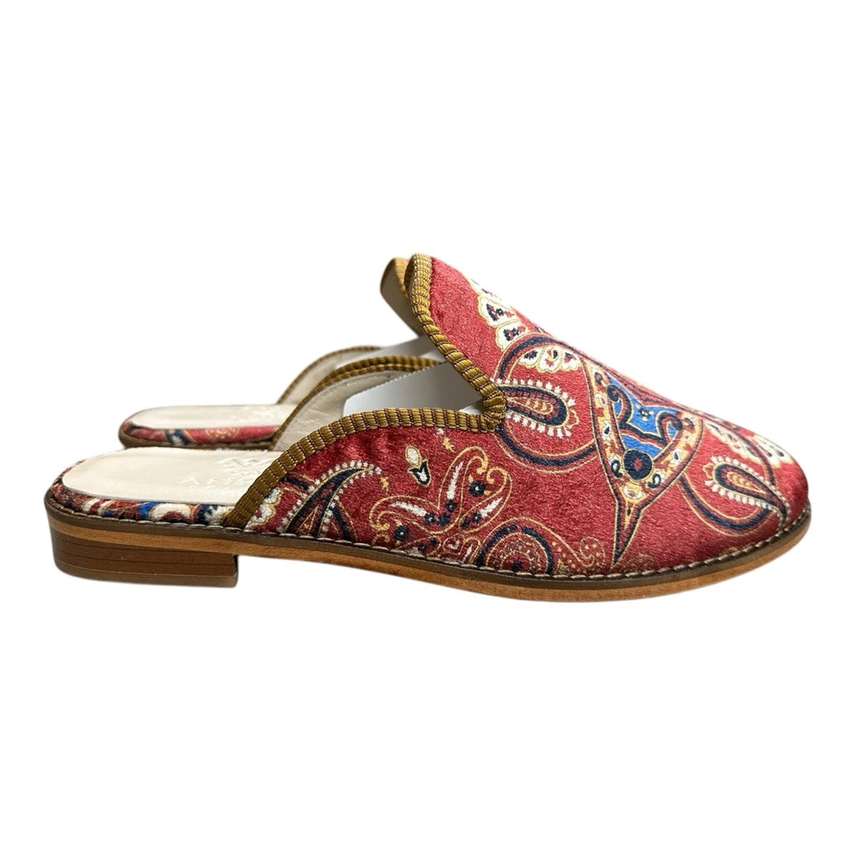 Zapatilla de terciopelo hecha a mano US-10,5 (EU-41) (suela-cuero duro. forro-piel de cordero) Foto 3 de 4