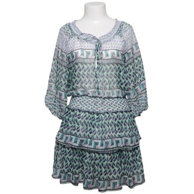By Malina Beach, Strandkleid, Größe: S/M, Grün/Lila/Weiß/Schwarz, Polyester #QrE