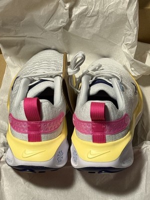 Nike Women's ReactX Infinity Run 4 Running Shoes Photon Dust Royal Pink SZ 10 US