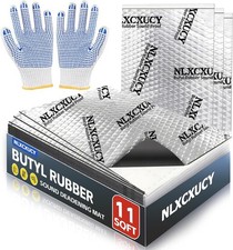 10 Pcs 80mil 2mm 11 sqft 1 sqm Car Sound Deadening Mat,Butyl Automotive Sound