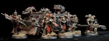 warhammer 40k black legion chaos space marine squad with rhino well painted