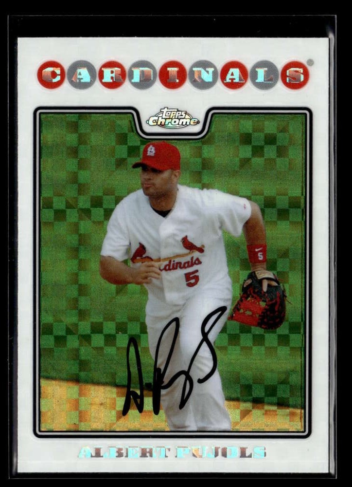2008 Topps Chrome Albert Pujols X-Fractor #131 Cardinals UZ2018