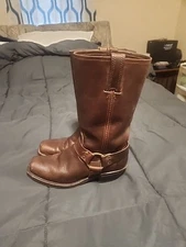 Frye Harness 12R Brown Leather Engineer Boots Women's Size7m.
