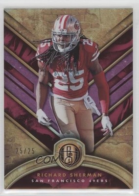2019 Panini Gold Standard Rose Gold 25/25 Richard Sherman #18 0z0q