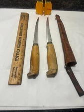 2  Rapala J Marttiini Hand Ground Stainless Fillet Knives 1 Sheath 1 sharrpener