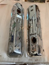 1965 1966 Ford Galaxie Fairlane 352 390 428 Original Chrome Valve Covers Pair