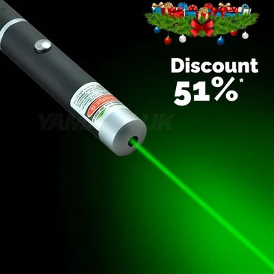 TIGERZILLA 1000Miles Strong Beam Green Laser Pointer Pen 533nm Lazer Torch Cat Dog Pet ToY