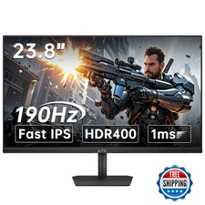 KTC 24" 190/180Hz 1ms IPS Gaming Monitor, HDR400 FHD 1080P Screen AdaptiveSync