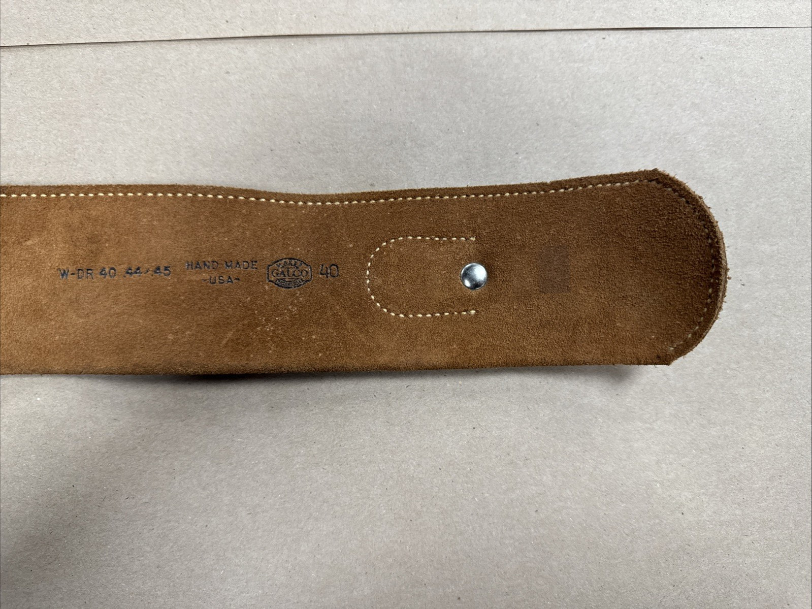 Galco 1880s Strongside Cartridge Belt 44 Mag 45 Colt Tan Leather Size 40 #W-DR40