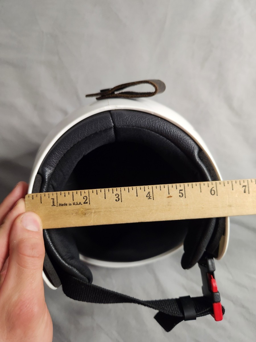 Casque De Hockey Sur Glace Vintage JOFA Années 70 - Taille 6 1/4 - Visage Ouvert - Blanc - État Occasion