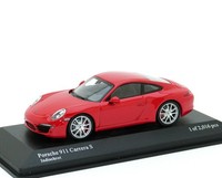 Porsche 911 991 Carrera S 2012 Indischrot Minichamps 1:43 Modellauto