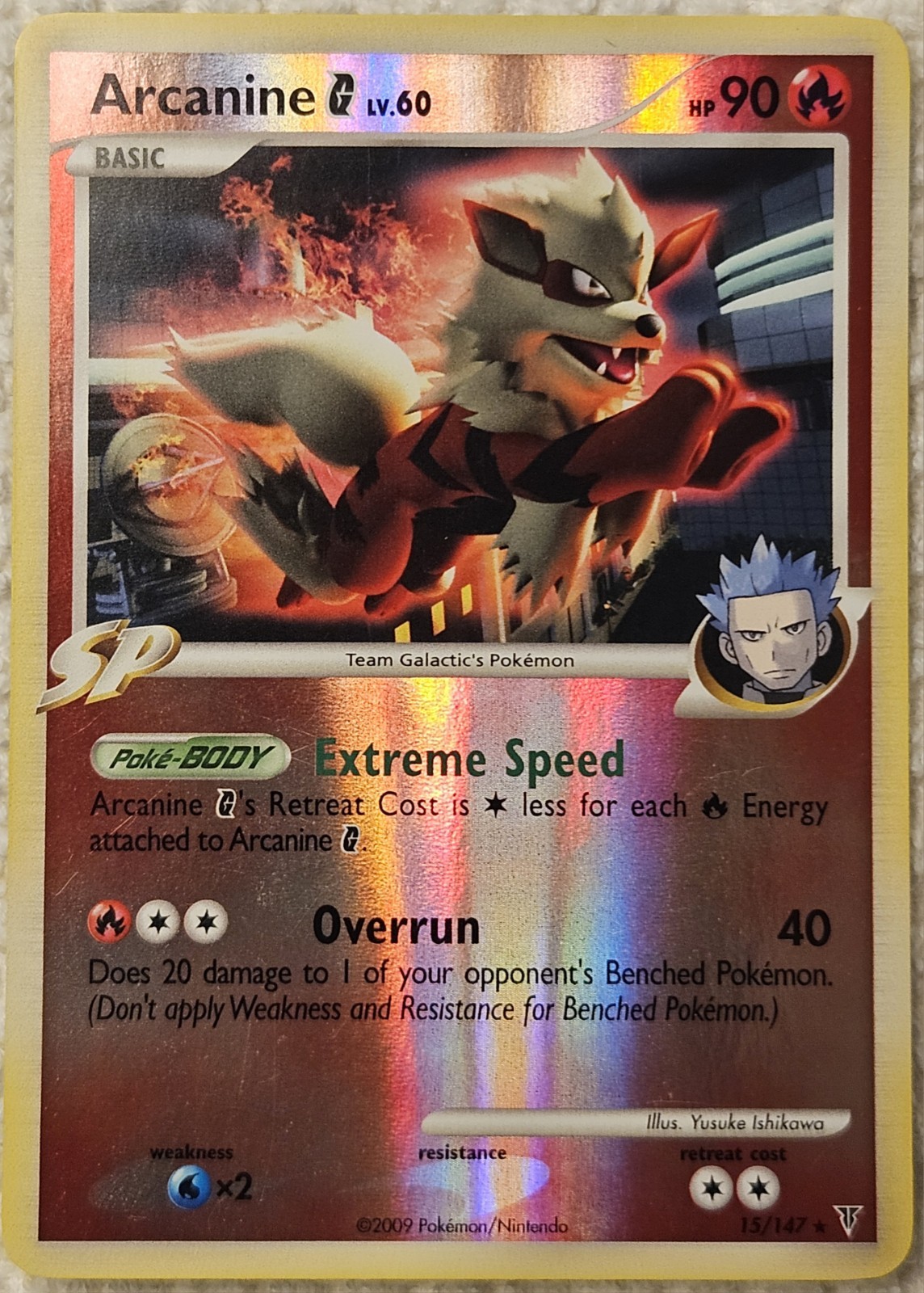 Pokémon Arcanine G 15/147 Reverse Holo Rare Supreme Victors English NM/LP