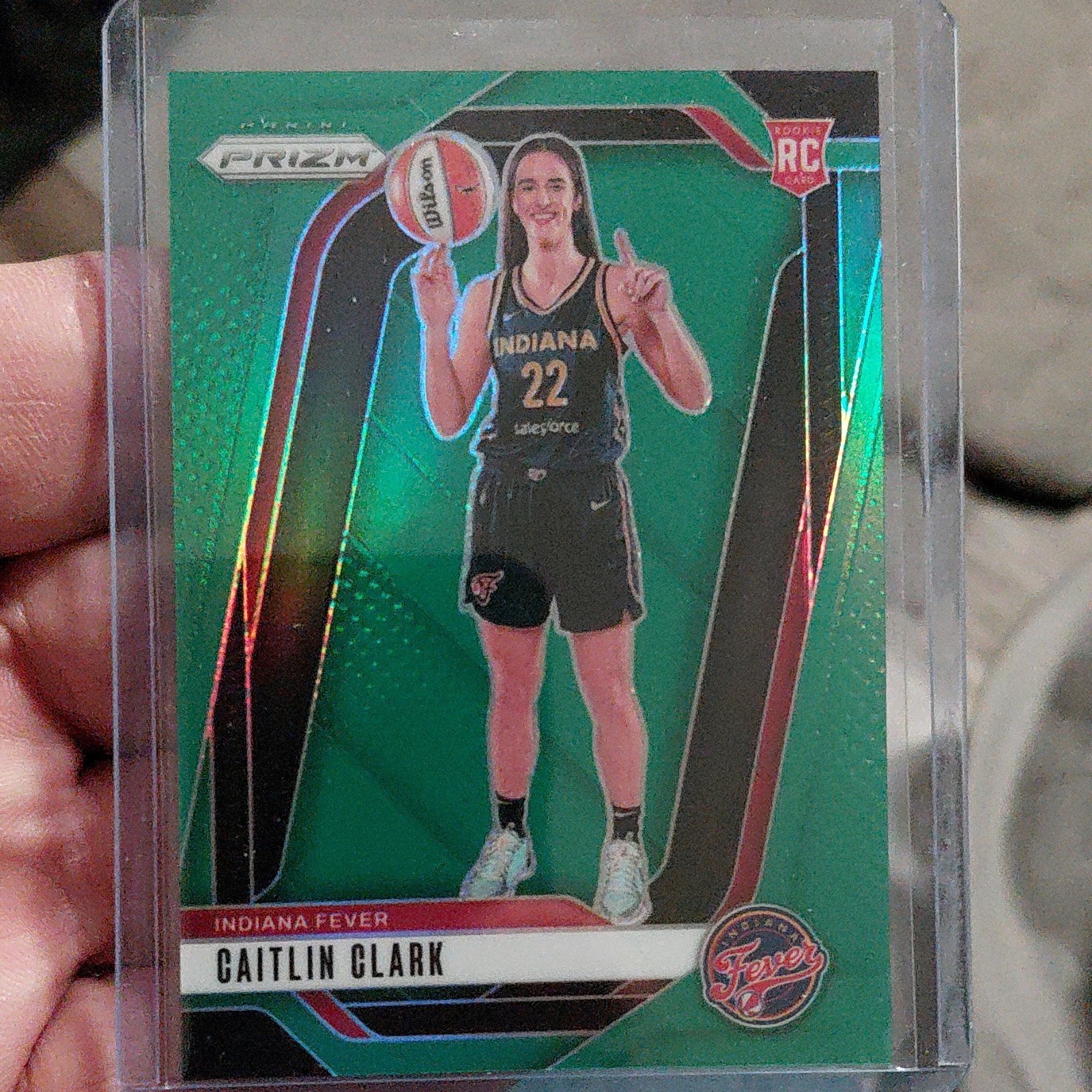 Panini Prizm Caitlin Clark Green Prizm Rookie #145 2024 Indiana Fever WNBA