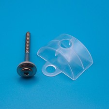 Abstandhalter Sinus 76/18 für Wellplatten + Spenglerschrauben 4,5x45/55 V2A EPDM