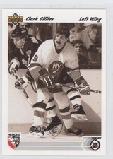 1991-92 Upper Deck Heroes of the NHL Clark Gillies #640 HOF 0i6