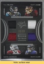 2015 Panini Black Gold Rookie Tetrad White 9/99 Buck Allen Matt Jones READ 2d0