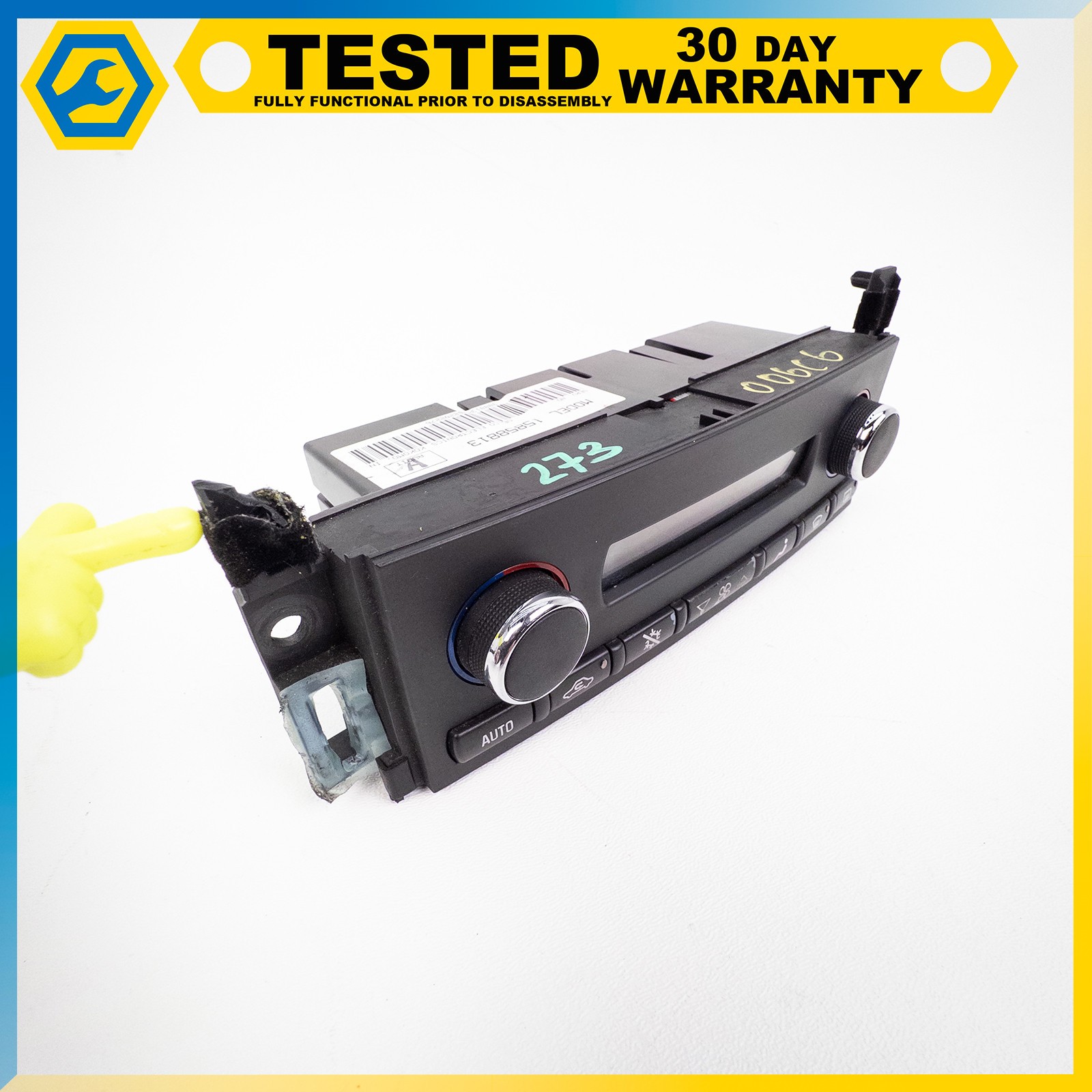 05-13 CHEVROLET CORVETTE C6 DUAL ZONE AC HEATER CLIMATE CONTROL SWITCH BLACK OEM