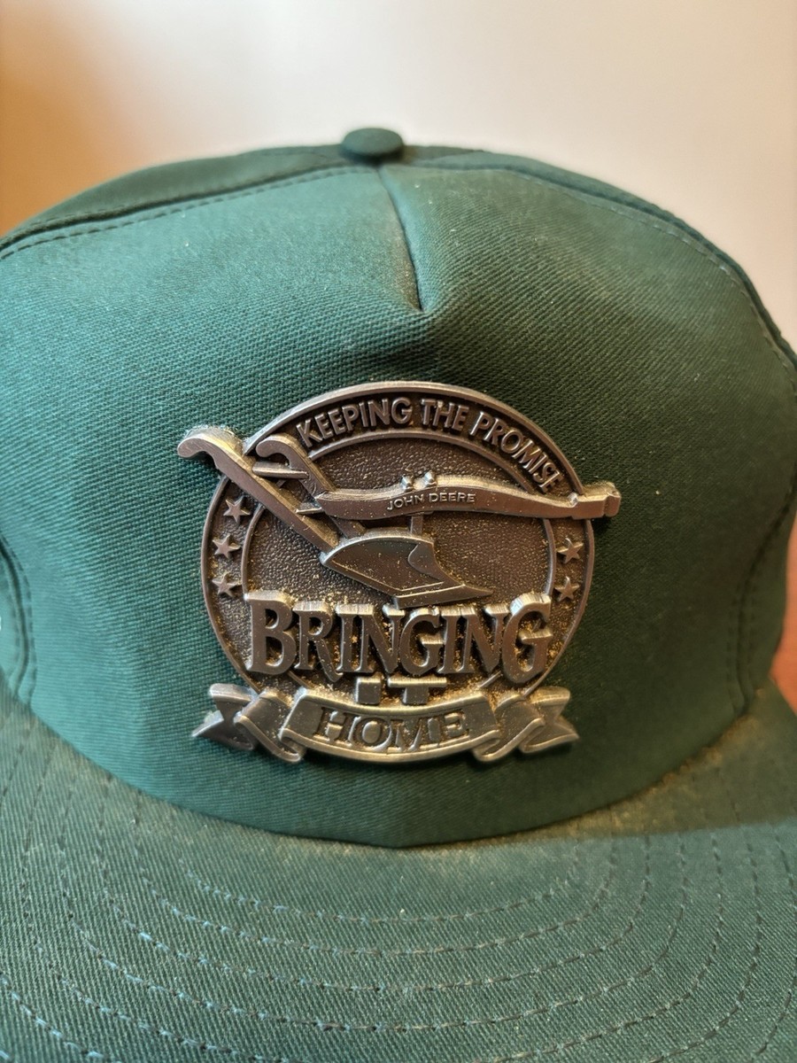 Casquette Snapback Vintage John Deere - Noire - Homme - Années 90 - Occasion