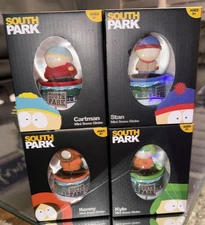 South Park Mini Snow Globe Set of 4 – Cartman, Stan, Kyle, Kenny – NEW