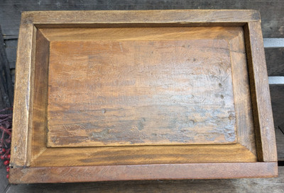   Urige Holzkiste   Schiebedeckel   Altholz Dekokiste   Vintage Usedlook    