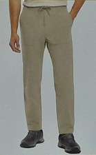 Eddie Bauer Men's Khaki Pull On Outdoor Trail Flat Front Pants Size Small NWT
