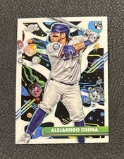 2025 Topps Chrome Cosmic Alejandro Osuna RC White Hole Refractor SP Rangers🔥🔥