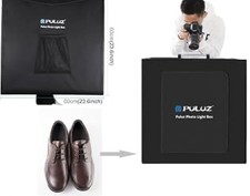 PULUZ Portable Photo Light Box Studio Light Tent Kit w/ Carrying Bag, Black