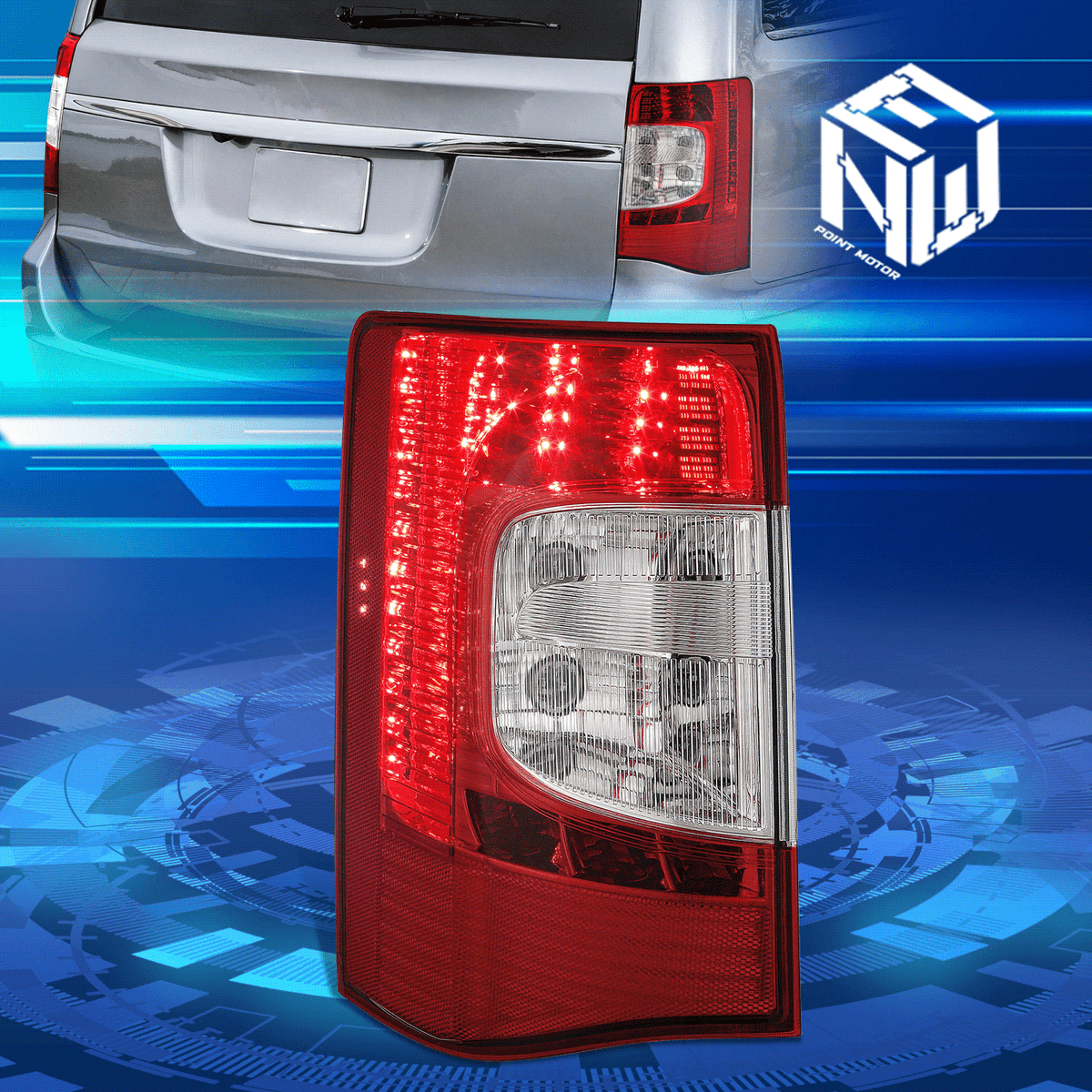 Genuine Mopar 2011-2016 Chrysler Town & Country Tail Lights Rear Right 5182530AE