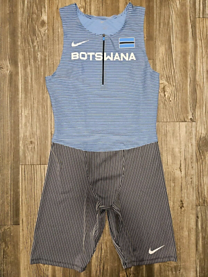 Nike Pro Elite Botswana Track Field Racing Speedsuit Singlet Men's