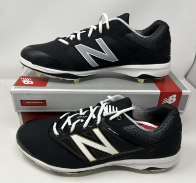 New Balance L4040BK3 Black/White Men's Baseball Metal Cleat (Black