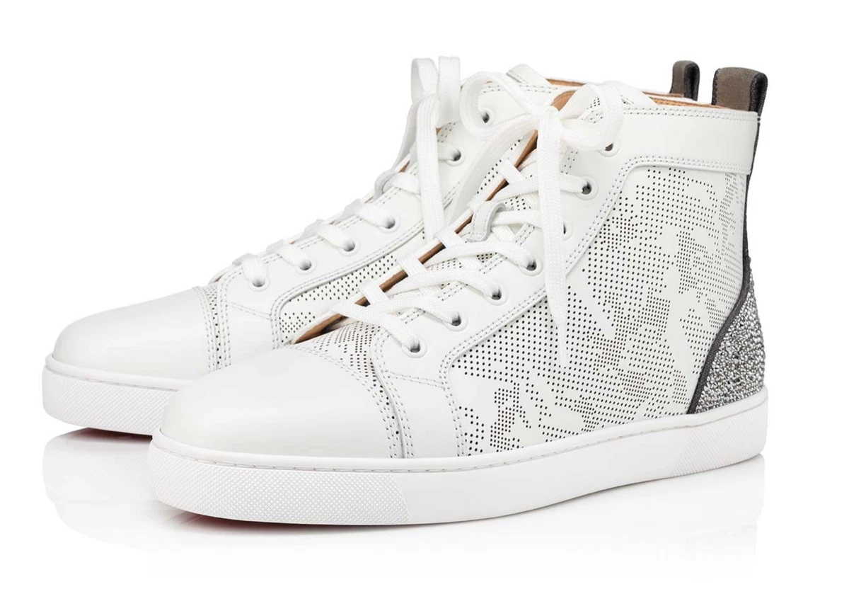 Christian Louboutin Men's Louis Strass High-Top Sneakers